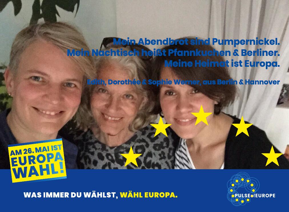 Was immer Du wählst, wähl Europa.
#PulseofEurope #VoteEurope #HeimatEuropa