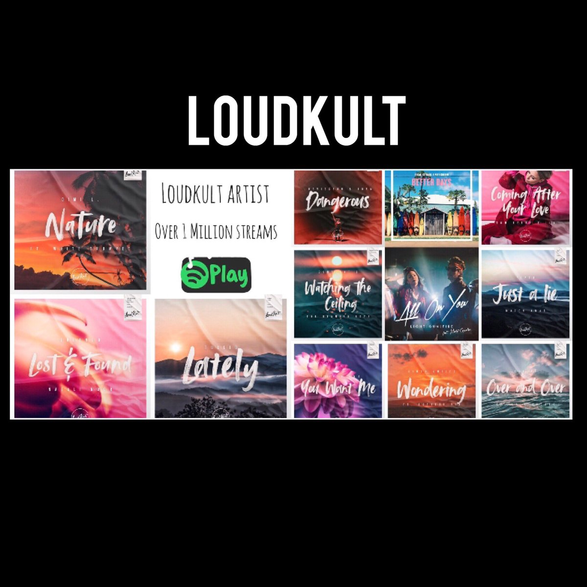 loudkult's tweet photo. Artists reaching over 1 Million streams in less than a year ‼️ Congratulations all of you 🎉
#1millionstreams #loudkult #Spotify https://t.co/zlwvyZDt4K