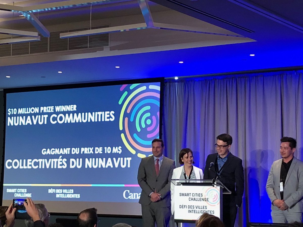 CPHO_Canada's tweet image. Congrats to the winners of the #SmartCitiesChallenge!  Amazing ideas on building inclusive, accessible, sustainable and healthy communities! ow.ly/umos50ubZa7