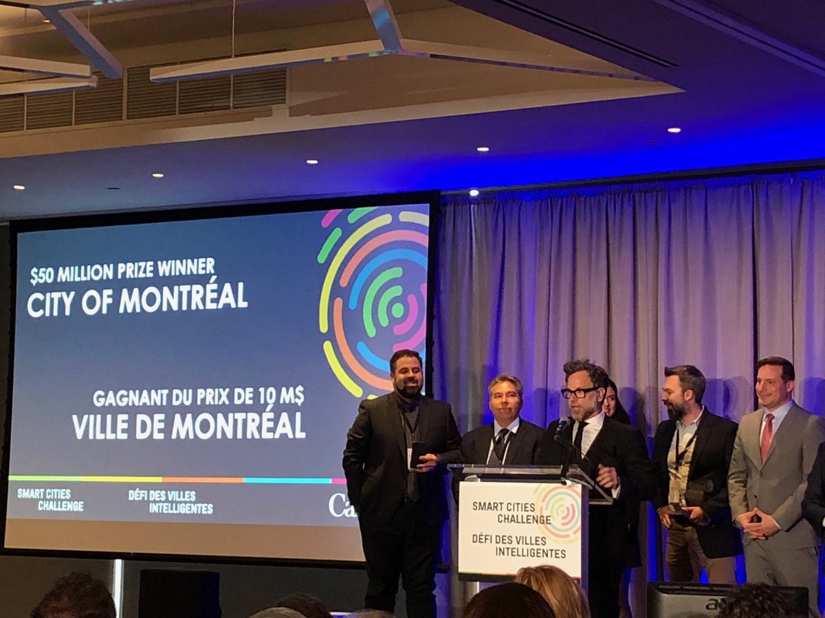 CPHO_Canada's tweet image. Congrats to the winners of the #SmartCitiesChallenge!  Amazing ideas on building inclusive, accessible, sustainable and healthy communities! ow.ly/umos50ubZa7