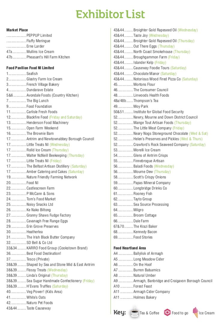 Only 1 sleep to go until NI’s greatest show! 👨🏼‍🌾🐮🍎

We are looking forward to welcoming you to the NI Food Pavilion 👋🏼#TasteTheGreatness #BestFoodDestination #ItsAllInTheShow #LoveLocal