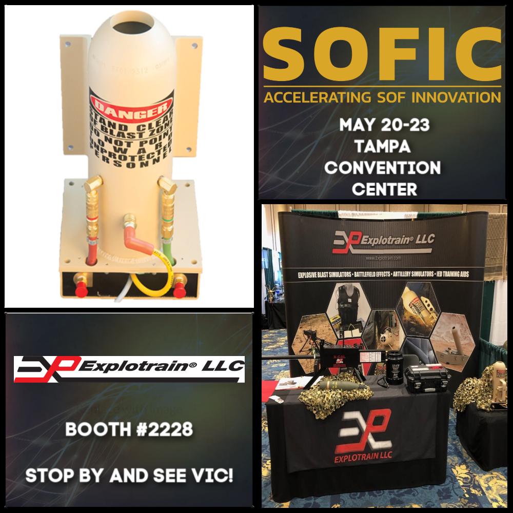 Explotrain's tweet image. SOFIC 2019 is soon approaching! We will be at booth #2228 this year so stop by and see Vic on May 20-23 at the Tampa Convention Center.

For more info on Sofic 2019 and how to purchase tickets, please visit: sofic.org

#military #tactical  #EOD #defense #ordnance