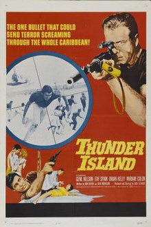 Strangely compelling, shot-on-location Thunder Island (1963), co-written by Jack Nicholson. A lot of assassination-crosshairs. Pre-Dallas, I’m sure, but some popular anxiety on display.