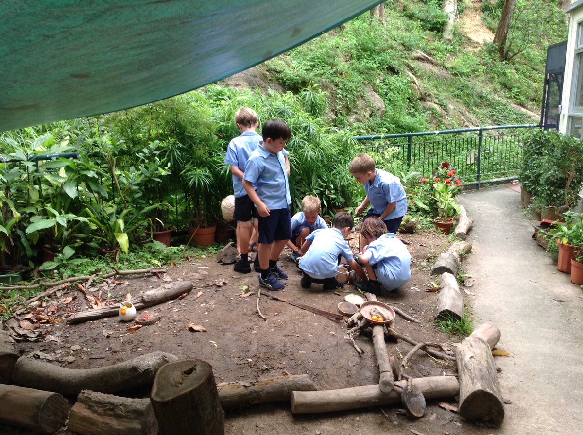 Y2RH are loving being in the forest with Mrs Ko!