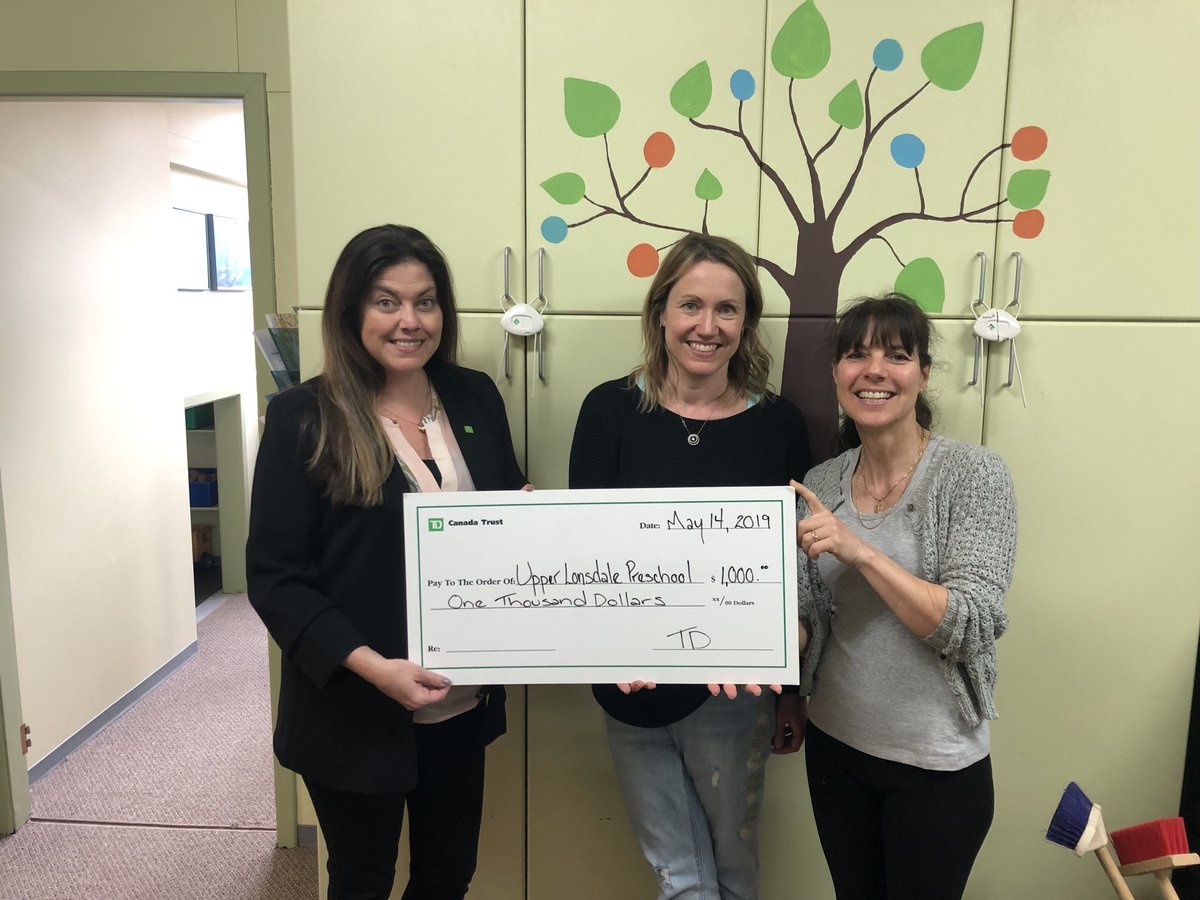 Proud to support our community and help #UpperLonsdalePreschool build a new outdoor play space #TDplay ⁦@NedaM55⁩ ⁦<a href="/lisapaley2/">Lisa Paley</a>⁩ ⁦<a href="/AndyCribb_TD/">Andy Cribb</a>⁩