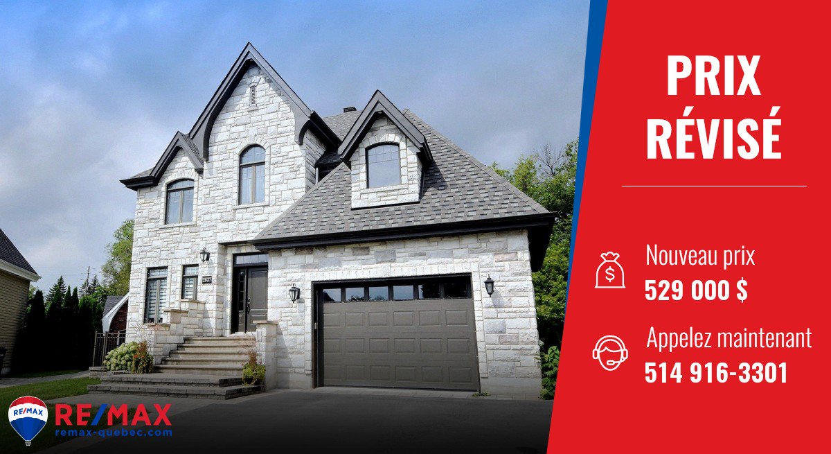 Baisse de prix pour cette magnifique propriété à vendre par RE/MAX. bit.ly/2LJa01X