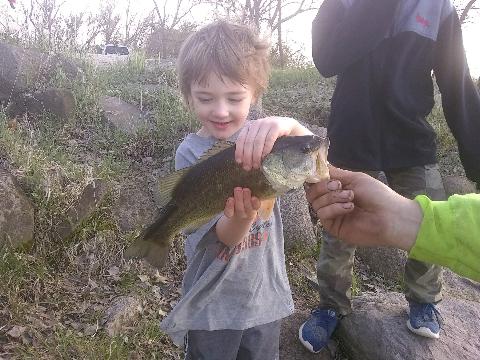 He is going to be like his brother #takeakidfishing  wow