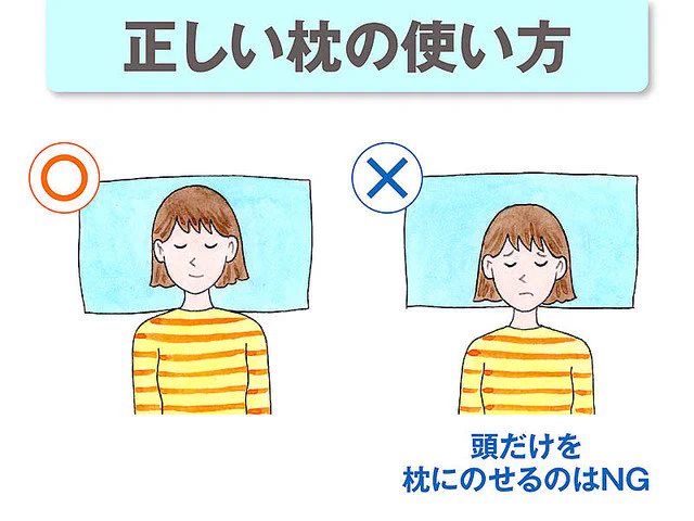 寝ても疲れが取れないあなた！枕の使い方が間違っているかも！
