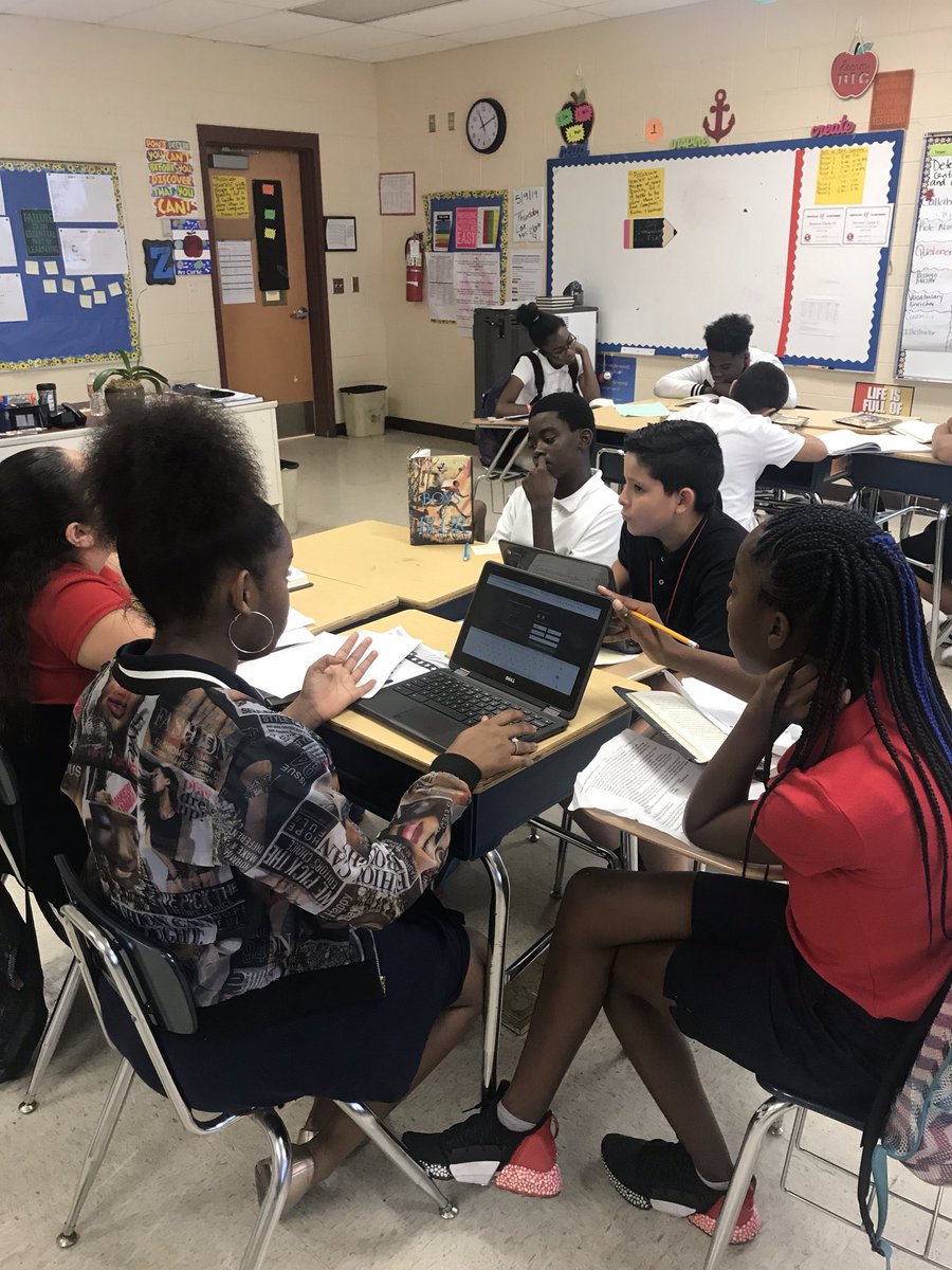 STEPrincipalJJ's tweet photo. Novel study/project-based learning helps students dig deeper into the standards as they prepare for the next grade level. ELA & Intensive Rdg. Classrooms are on fire! #PostFSA #stillRacingtotheTop @GladesRegionSup @LSMS_Principal @Schwartztraub1S https://t.co/B36WBzj92x