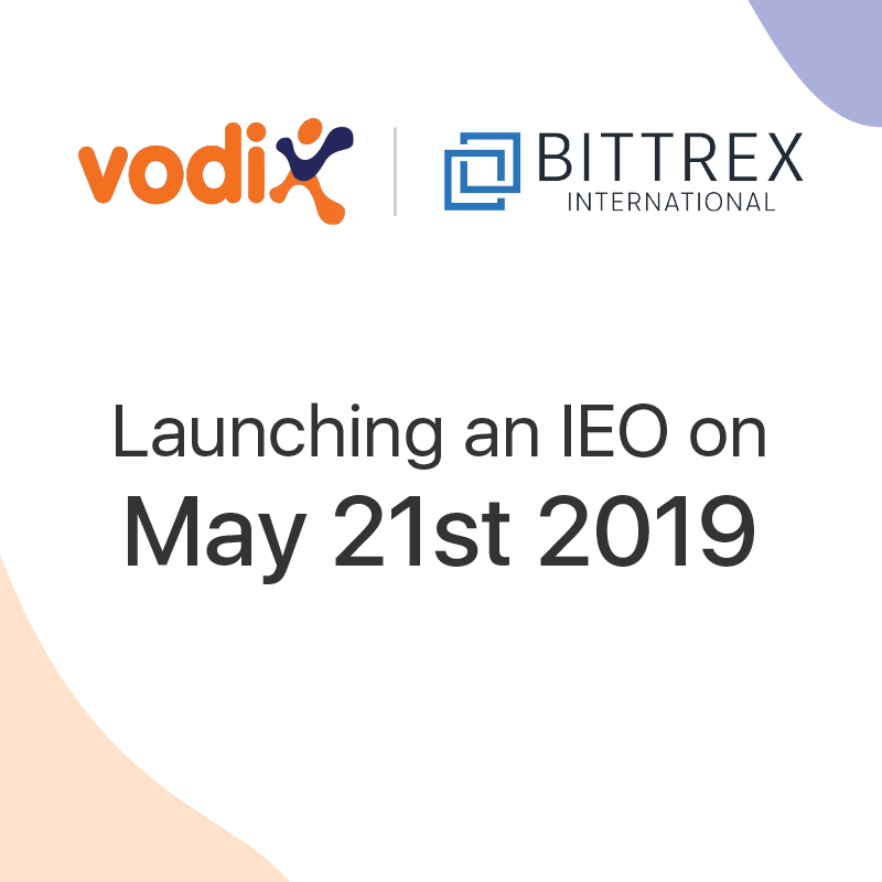 vodi_app's tweet image. EXCITING NEWS! Vodi X is having an #IEO (Initial Exchange Offering) with @BittrexIntl on May 21st, 2019 at 14:00 GMT/UTC. #LetsVodi