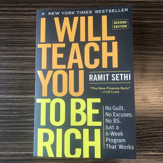 Picked up my copy of Ramit Sethi’s new edition of “I Will Teach You to be Rich”. _
_
I enjoyed reading the first edition years ago. Looking forward to see what the updates are in the new book. 
_
@ramit 
_
#iwillteachyoutoberich bit.ly/2LJ4qfW
