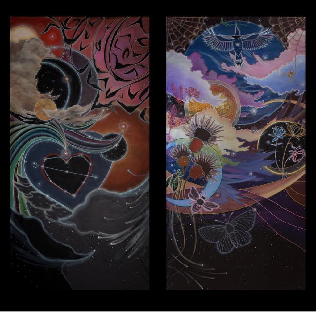 A visual reminder to come early and always look up! The amazingly talented Sarah Coleman created/painted two custom ceiling murals for us, and they will always be a favorite beloved part of the Onyx. Thank you, again, Sarah ❤️♥️