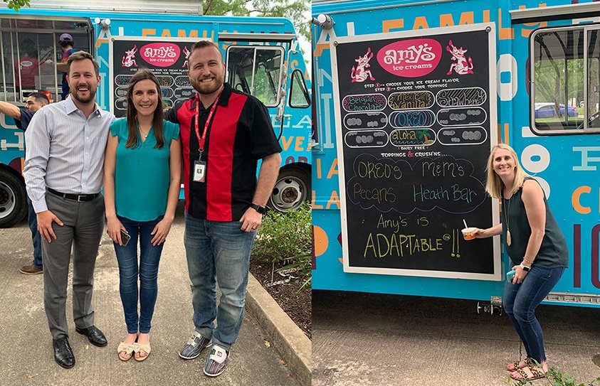 enovismedtech's tweet photo. Sprinkles are for winners🍦👊 Congrats again to our #DJOSurgical team on the launch of ADAPTABLE™! #FistBump #DJOAdaptable #TeamBonding #WorkAtDJO #PoweringMotion https://t.co/Um3TxlhgLc