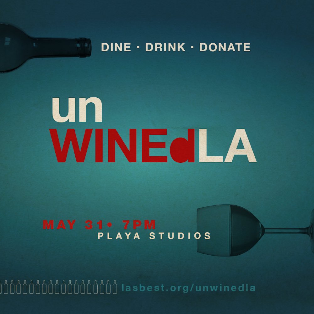 LAsBEST's tweet photo. It’s time to #unwinedla with #lasbestafterschool on Friday, 5/31. Get your tickets before they sell out! Your ticket will help keep kids 5-12 years old safe #afterschool - when it’s dangerous for young kids to be on the streets. #partywithapurpose https://t.co/MShHMviyAg https://t.co/s6AJJqDQIp