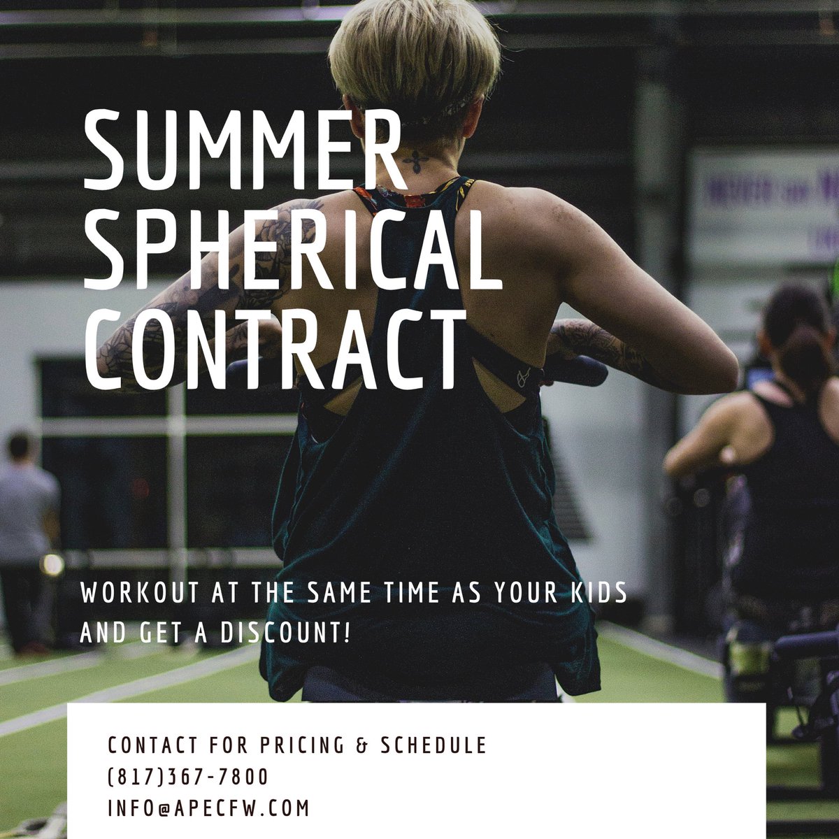 APECDFW's tweet photo. This is a SUMMER ONLY deal!!
Get that summer bod while your kids workout too✊🏼
11 weeks. Let’s ride.
#summer2k19 #APECfam https://t.co/BhDXKg9UKi