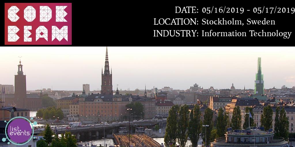 listevents1's tweet photo. Code BEAM STO - https://t.co/Izr5KffI6A 

#listevents #event #globe #world #technology #code #deam #stockholm #sweden #l4l #f4f https://t.co/rQjZE4XIQ6