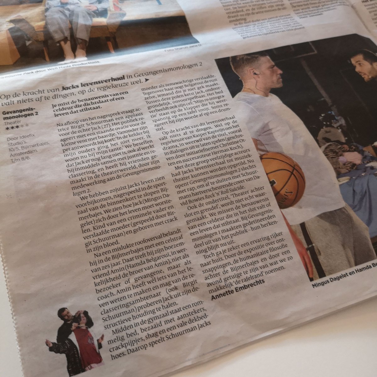 "Op de kracht van Jacks levensverhaal in Gevangenis Monologen 2 valt niets af te dingen". Vandaag te lezen in de Volkskrant. Een voorstelling bijwonen kan t/m 8 juni. En er zijn nog kaarten beschikbaar.