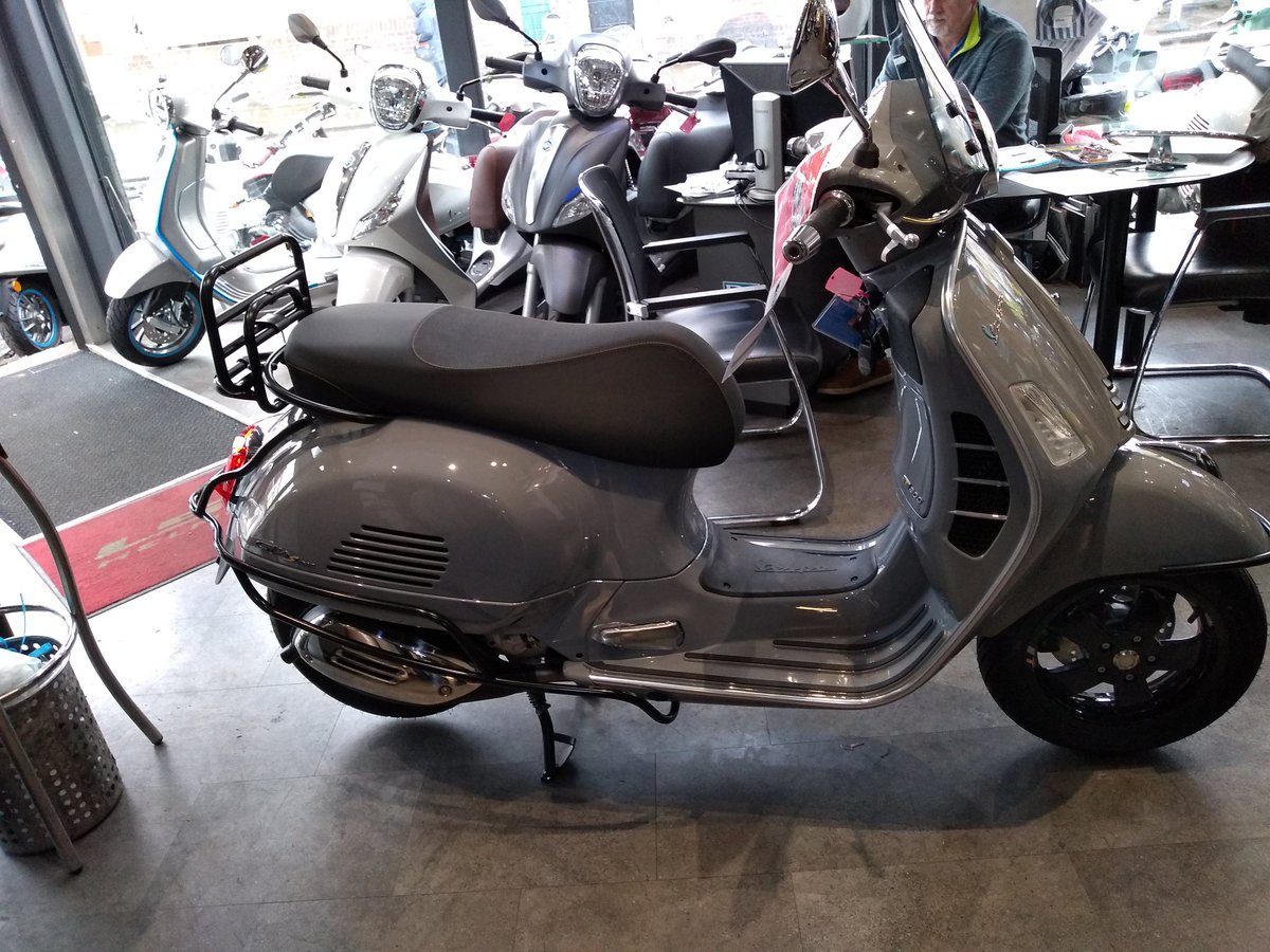 Come check out our supped up GTS Supertech. #Vespa #scootech #Supertech