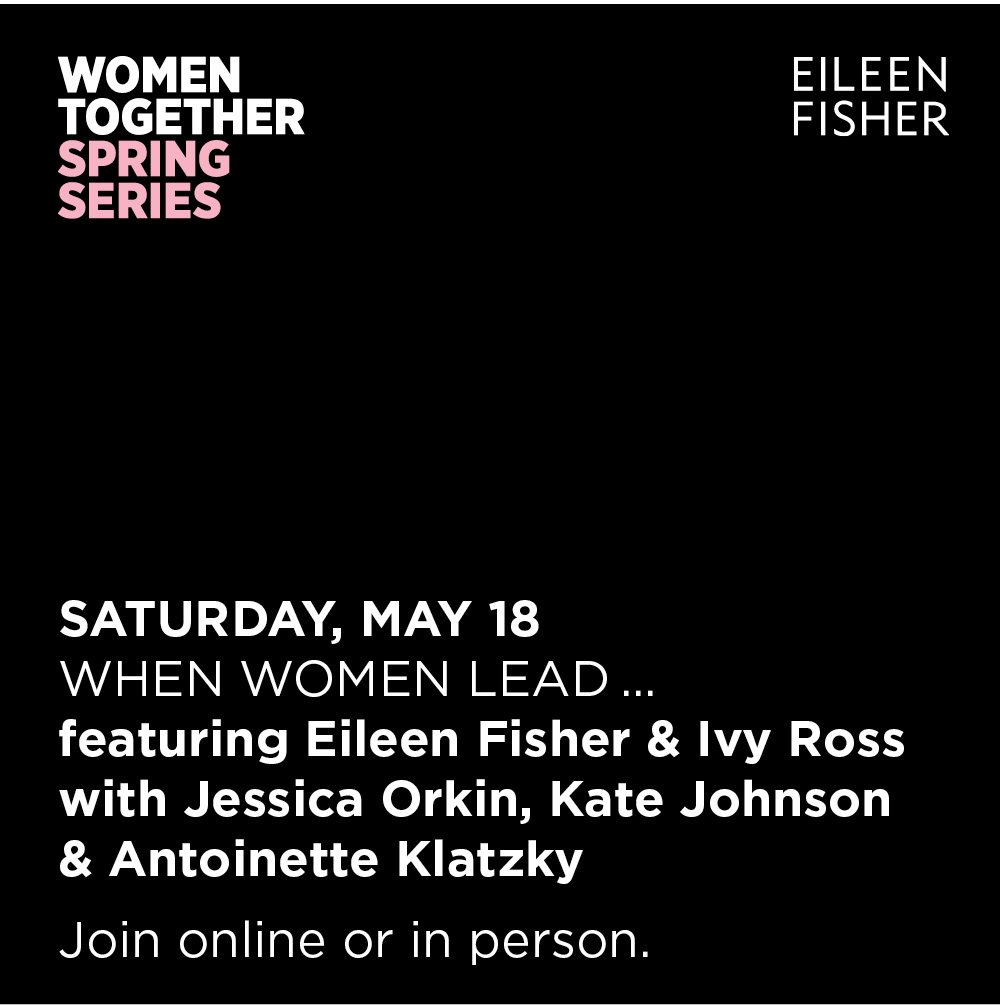 Jessica Orkin (@jessicaorkin) on Twitter photo Let's create the change we want to see in the world. Together. Join me, Eileen Fisher and <a href="/ivyeross/">Ivy Eros 🧚‍♀️</a> on May 18 for a 1-day event: When Women Lead…
eileenfisherlifework.com/women-together… #womentogether #eileenfisher Let's create the change we want to see in the world. Together. Join me, Eileen Fisher and <a href="/ivyeross/">Ivy Eros 🧚‍♀️</a> on May 18 for a 1-day event: When Women Lead…
eileenfisherlifework.com/women-together… #womentogether #eileenfisher