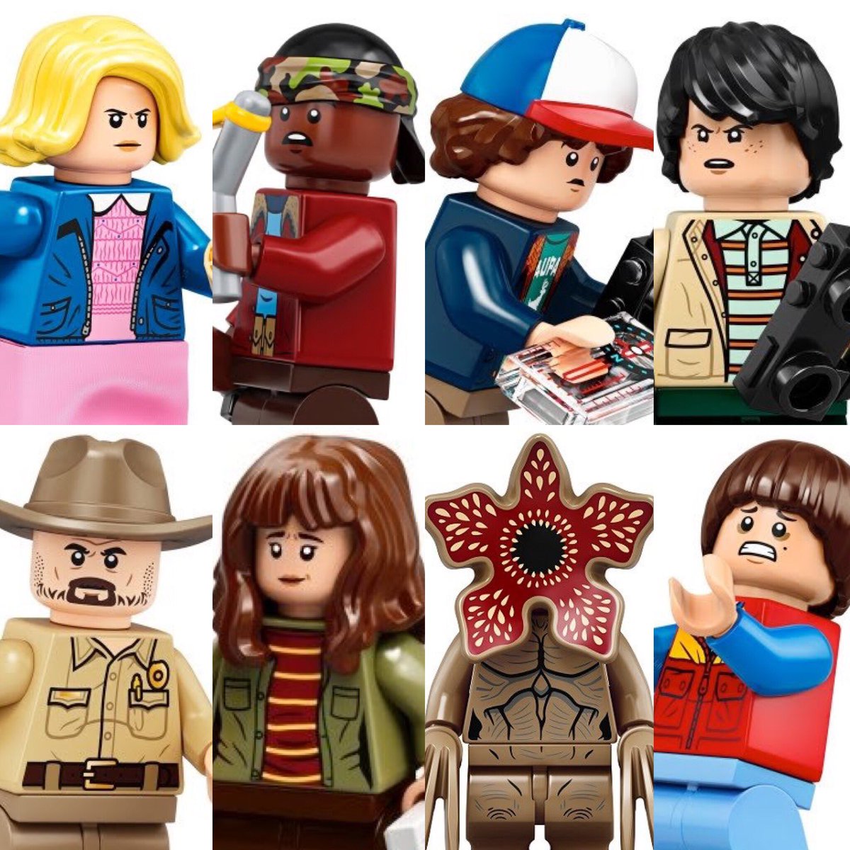 Stranger Pics of the  @Stranger_Things players from LEGO @FinnSkata @milliebbrown @GatenM123 @noah_schnapp @calebmclaughlin @DavidKHarbour #StrangerThings @netflix @NetflixUK @NetflixFilm #netflix #winonaryder