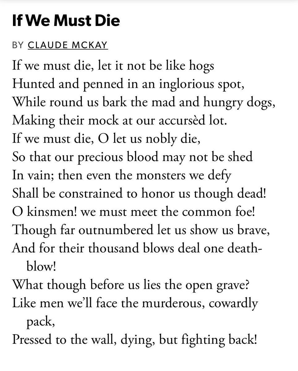 "If we must die, let it not be like hogshunted and penned in an inglorious spot while round us bark the mad and hungry dogs"