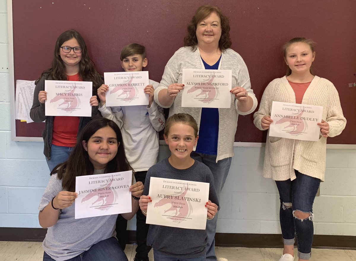 White Hall Awards Lunch: Mrs. Payne's literacy honorees.