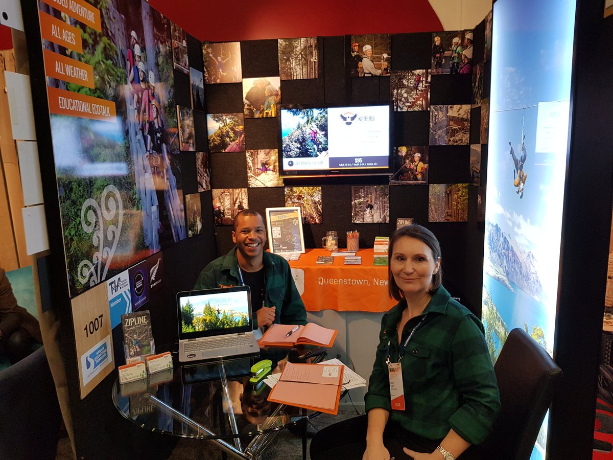 Epic biz networking at #TRENZ19 in <a href="/TourismRotorua/">Destination Rotorua</a>. Come say Hi at stand 1007.