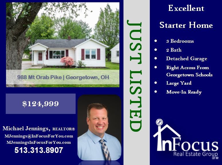 AgentMichaelJ's tweet photo. Cute new listing across from Georgetown Schools!  3bd/2ba home on .46 acres.  Come check this one out!  Call me for you private showing.  #yourmovemyfocus #infocusrealestate https://t.co/YWEzmoACfi
