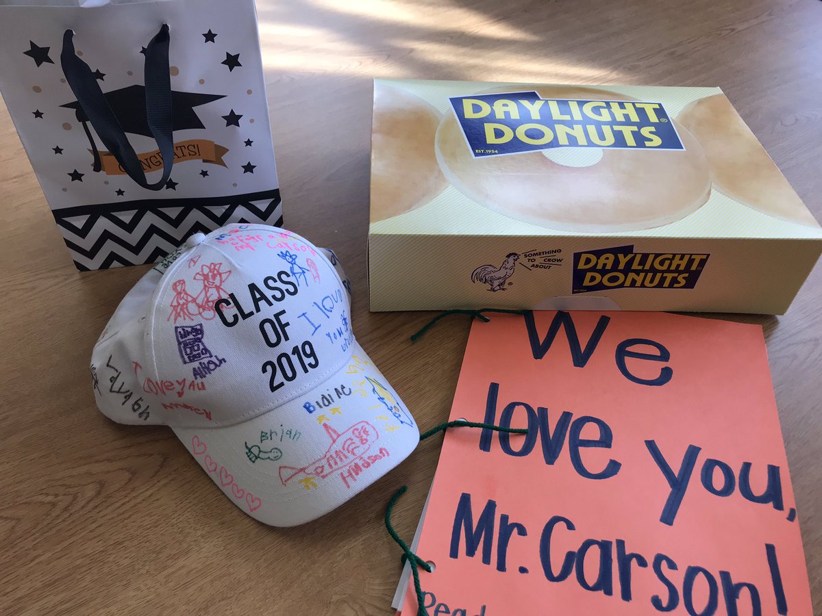 kylieenloe's tweet photo. Today we celebrated the infamous “Mr. Carson!”
During our video of memories, one of the kids starts BAWLING which results in everyone crying too!! Obviously, these kids think @Carson_Funk_ is the coolest guy &amp; adore him! We have loved having him apart of Room 1 this year. https://t.co/Yz0GC1XpZm