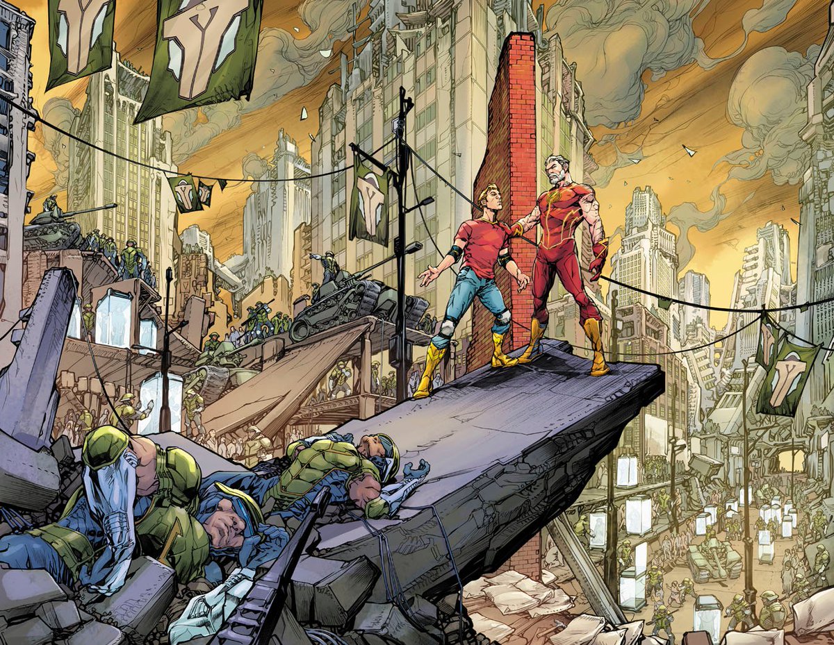 Williamson_Josh's tweet image. Art from Flash #71 out next week! By @MrHowardPorter  &amp;amp; @hificolor! In the classic Showcase #4 there are TWO stories: Barry/Flash's origin in "Mystery of the Human Thunderbolt!" AND "The Man Who Broke the Time Barrier!" with the first time Barry traveled through time. #Flashfact.