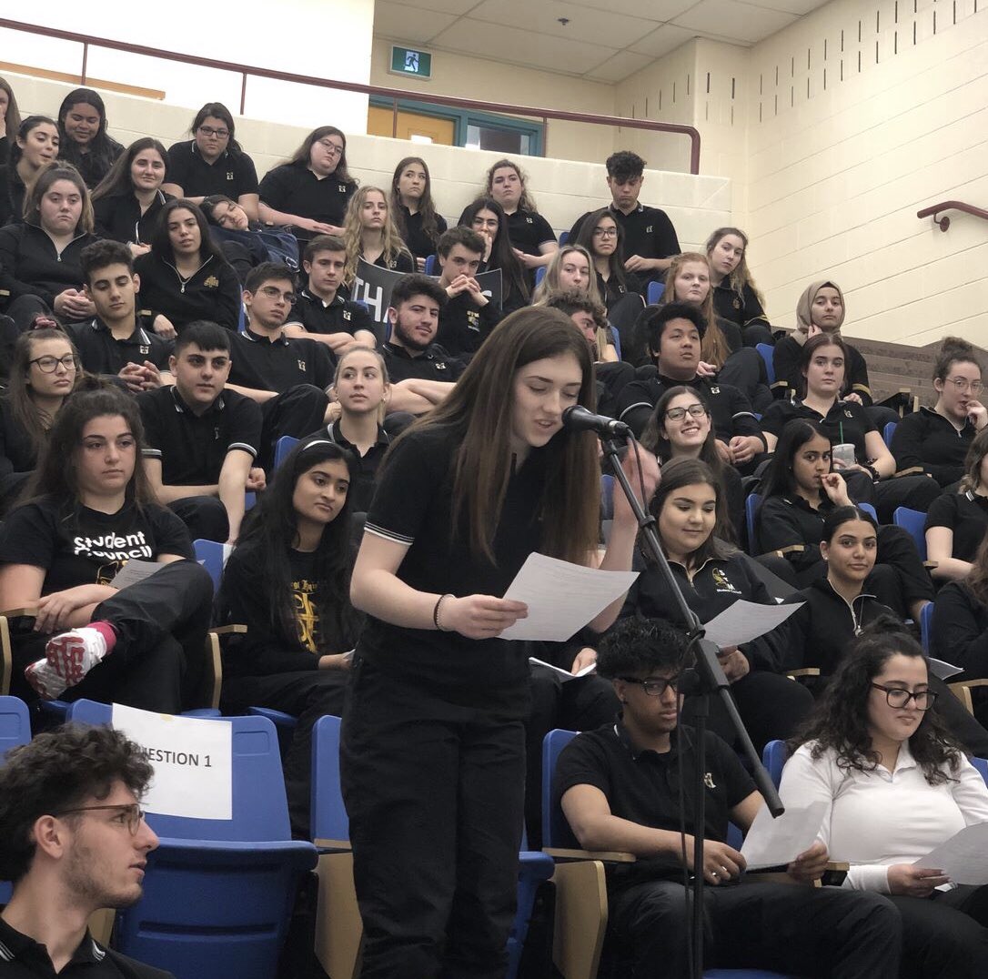 STM’s senior Law and Politics classes enjoyed a Skype conversation with the Supreme Court of Canada!  🇨🇦 Thank you for the call Justice Karakatsanis! 🏛⚖️ <a href="/stmcss/">St. Thomas More CSS</a> <a href="/HWCDSB/">HWCDSB</a> <a href="/SCC_eng/">Supreme Court of Canada</a>