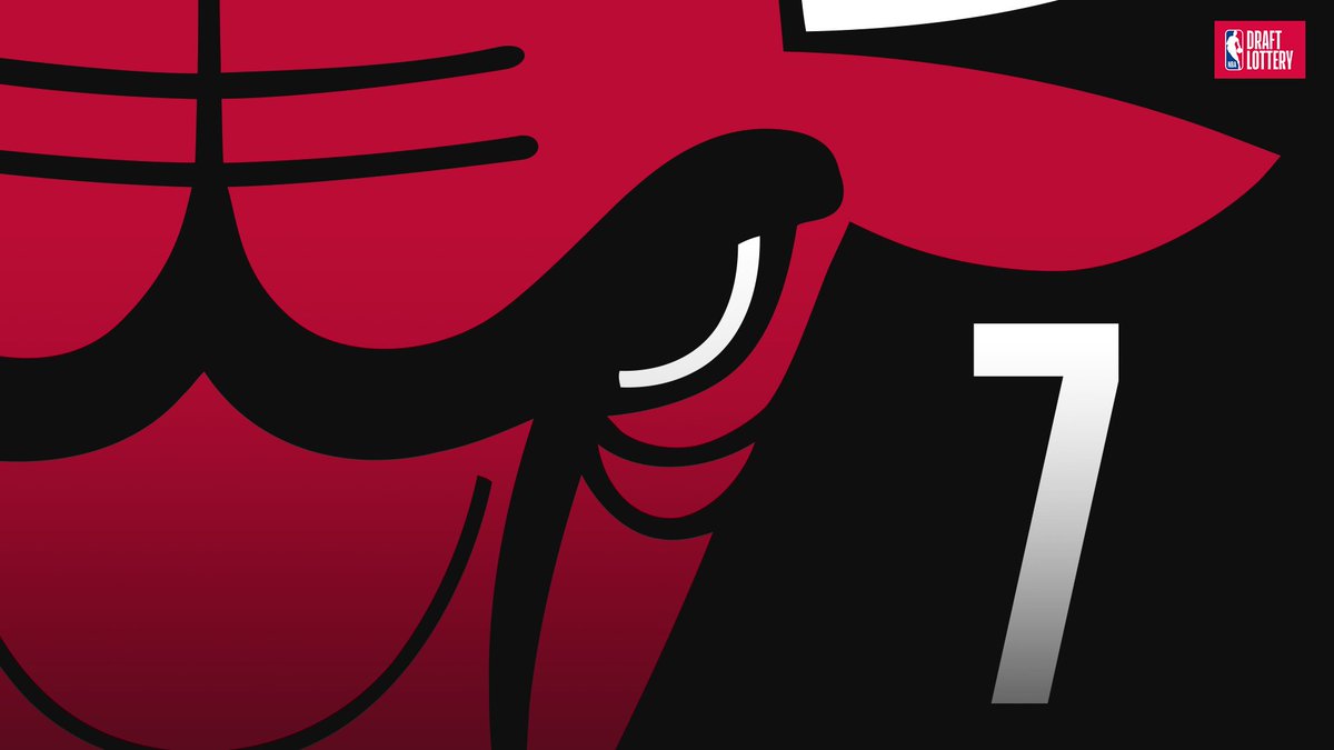 chicagobulls's tweet image. Three years in a row: 7th pick is ours.
#NBADraftLottery
