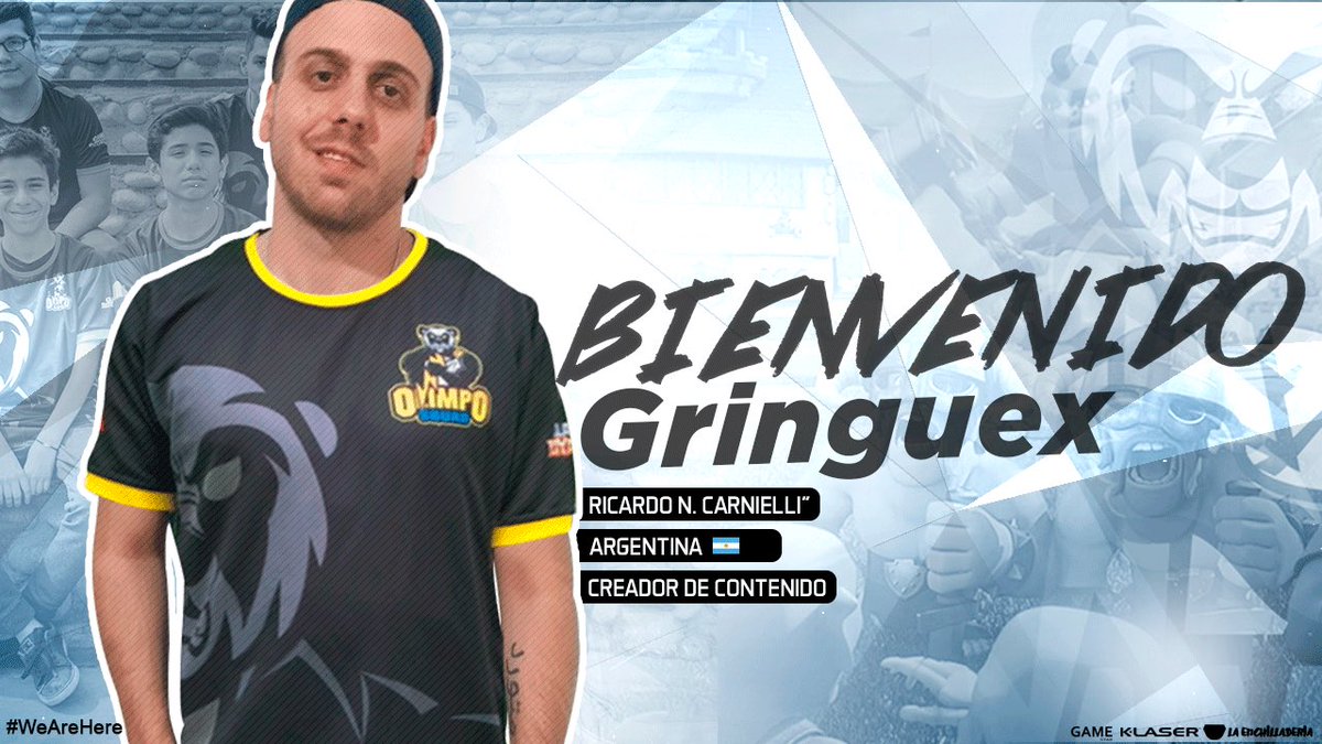#Presentación |

Anunciamos una gran incorporación a la familia. Desde Argentina 🇦🇷, llega a sumarse como Creador de Contenido y Caster de #CR. Estamos seguros que su ingenio y carisma serán un gran aporte para el club.

¡Bienvenido @GringuexTV!

#WeAreHere ⚡️ #PandaHYPE 🐼🔥