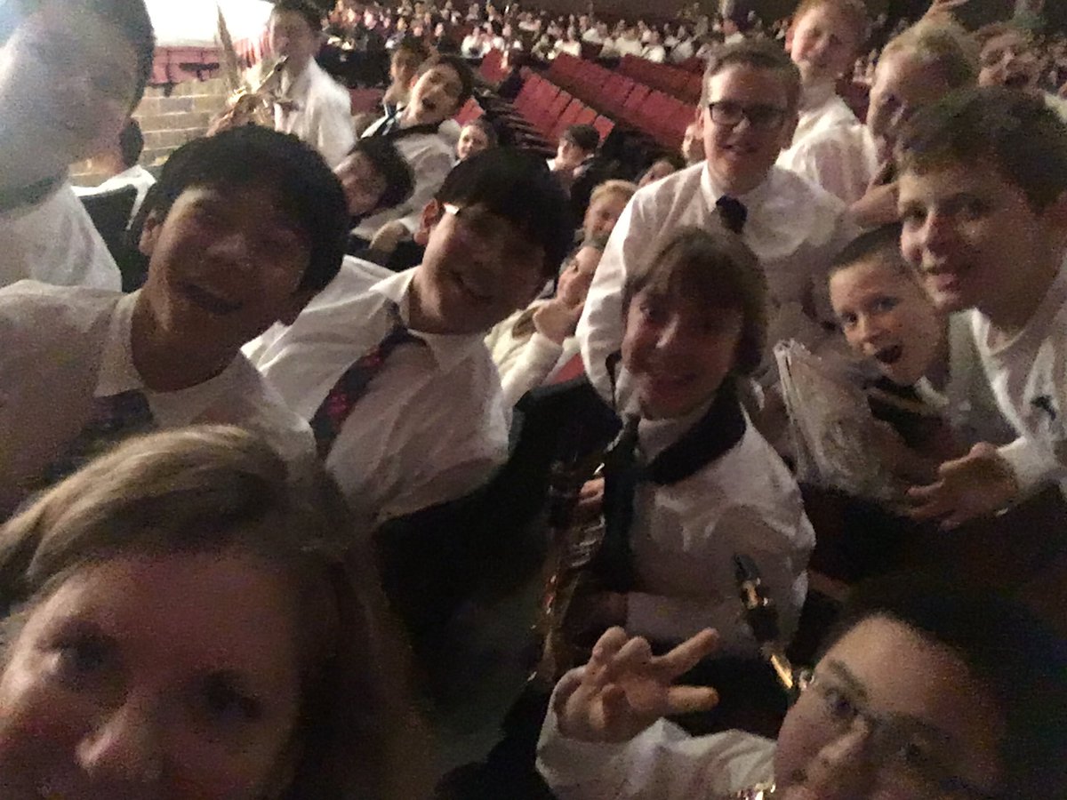 Not 1, not 2, but three band directors at tonight’s HMS band concert. It was great to see senior peer collaborator Colin Palmieri steal the show!
