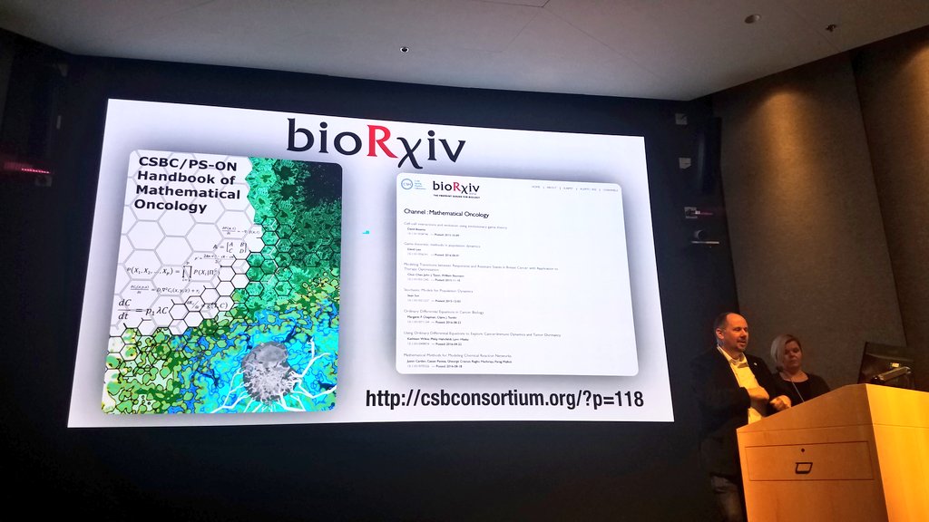 MathCancer's tweet photo. .@ara_anderson and @gliomath winding down with a discussion of the @NCIsysbio-@NCIPhySci #mathonco channel on @biorxivpreprint #mathonc19 https://t.co/H5zHMHn6ZL