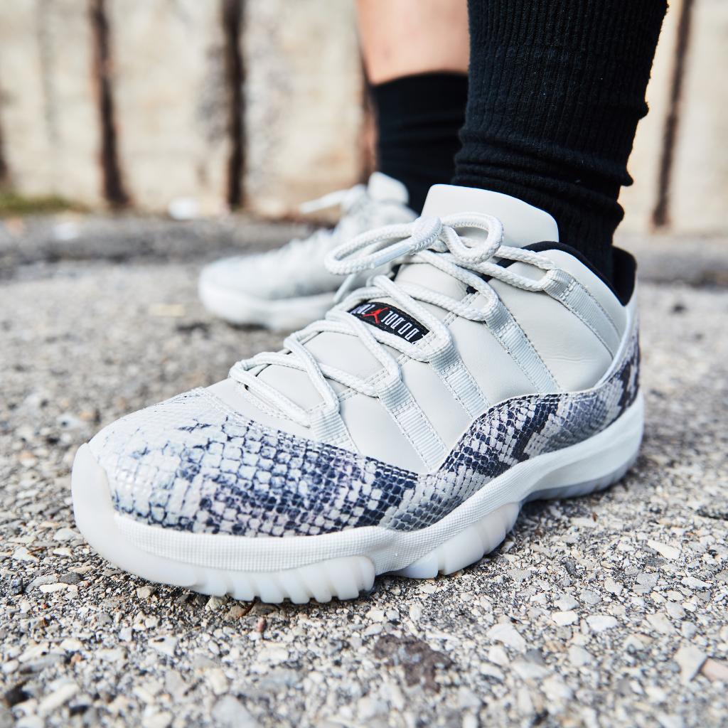 Jordan Retro 11 Low Snakeskin Launching 