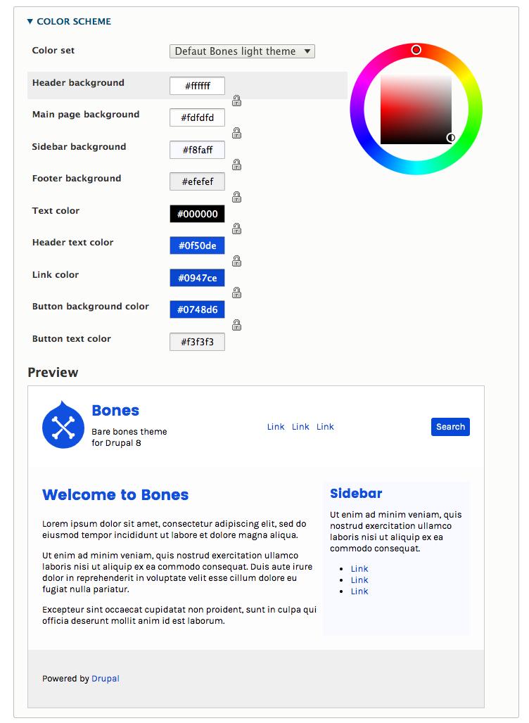 XequalsCo's tweet image. We've been working hard to release a new version of our Bones #Drupal8 theme and now it's here! Major update incl Color module integration 🎨 easily recolour the theme with NO CODE! Check it out: bones.xequals.co.nz