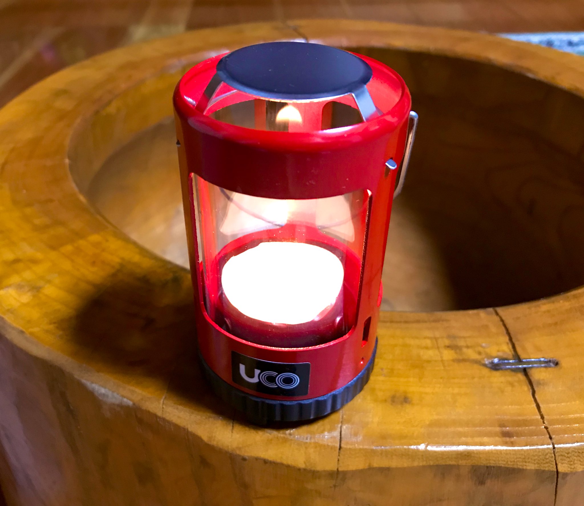 こくっきー Ucoのキャンドルランタンミニ かわいいヤツ 実用性はともかく早くキャンプで使ってみたいわ キャンプ Uco