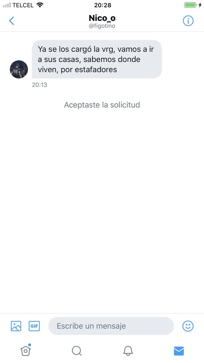 AovGm's tweet photo. ⚠️ATENCIÓN⚠️
Nos gustaría hacer público lo que hemos estado recibiendo en los últimos días a causa de una situación en la cual nosotros nos vemos perjudicados en tercera persona! 
@figotino nos manda este mensaje por MD
Yo creo que no es manera de expresar su inconformidad! https://t.co/LNokNKf8NH