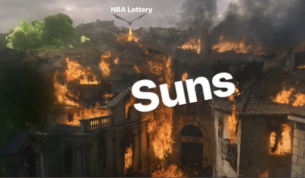 olivasjulian's tweet photo. 🐉🔥🔥🔥🔥🔥🔥🌞 

#Suns #NBADraftLottery https://t.co/w3DULKPlL4