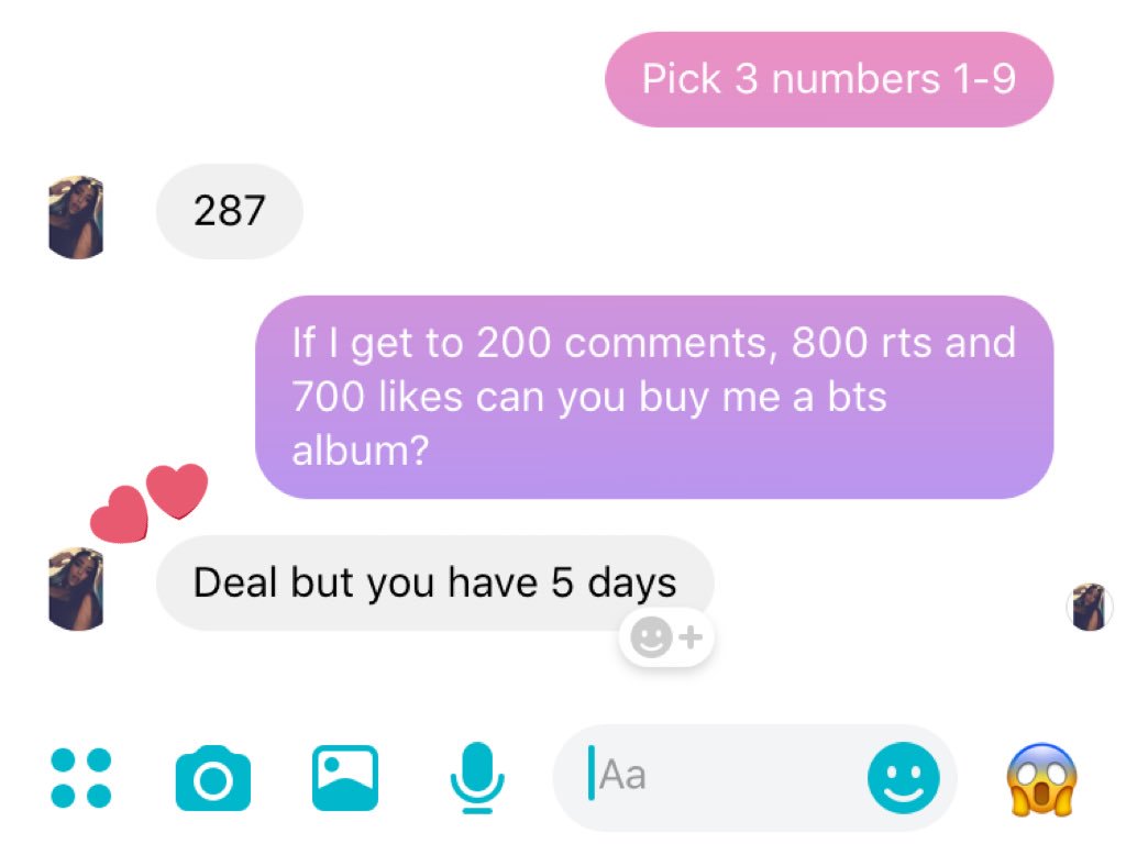 guksvtae's tweet photo. ♥️ARMY RT PLEASE♥️

armys, can you help?? I made a deal with my sister! If I get 200 replies, 800 rts &amp; 700 likes she’ll buy me a bts album of my choice :(

— reply with your rt deal or any deals &amp; I’ll rt them in exchange!💞💞🧸🧸

#RT #RTDEAL #BTS #RTXRT https://t.co/1chy7crWh2