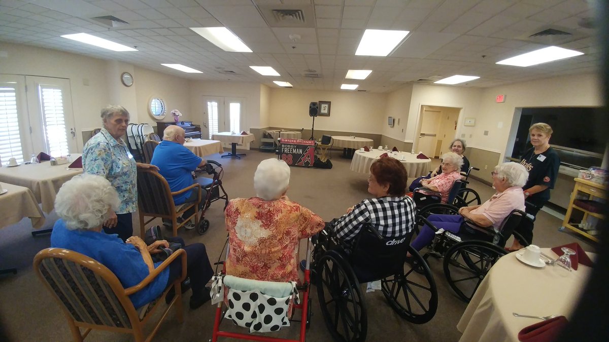,National Health Care Week" did not sneak past Arizona Diamondbacks Organist/Piano Player.