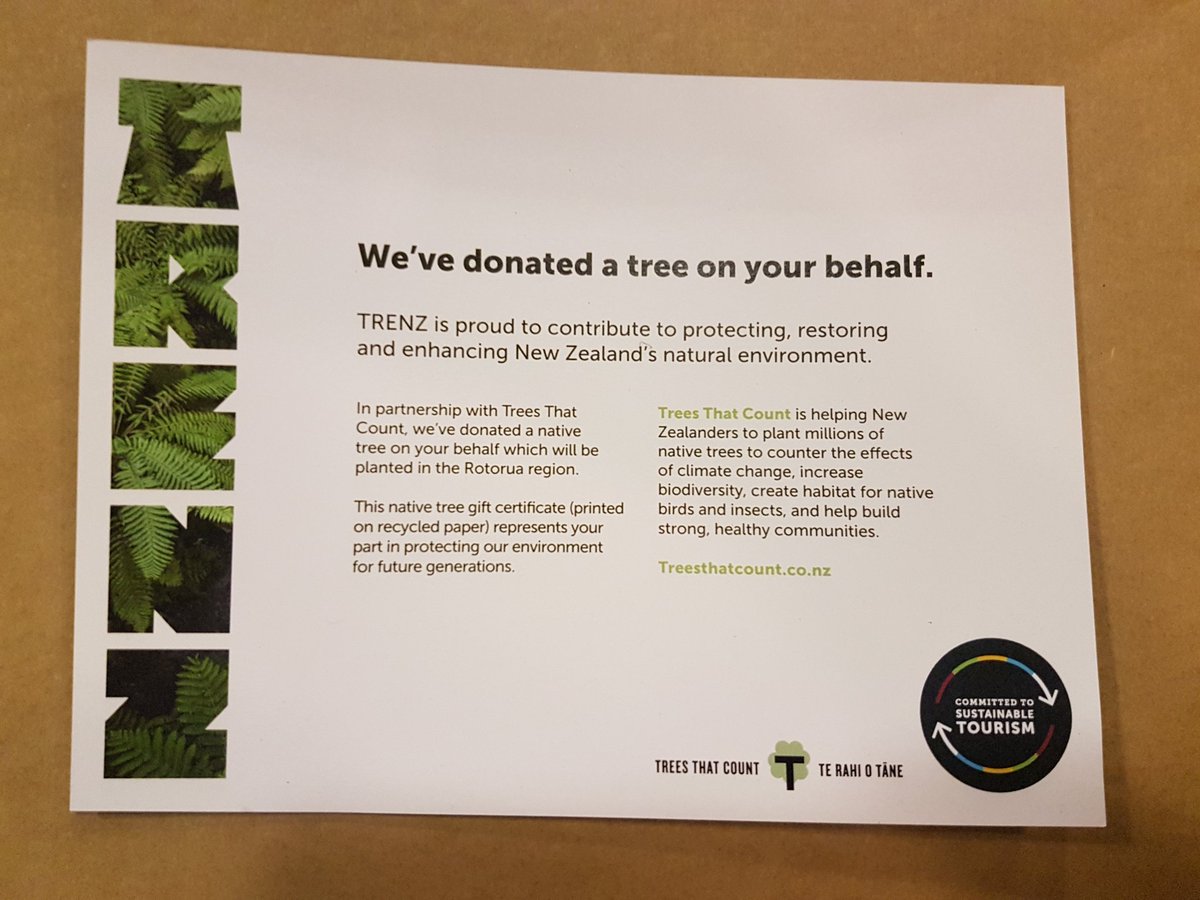 Good on you #trenz19 ...that must be at least 3,000+ trees.