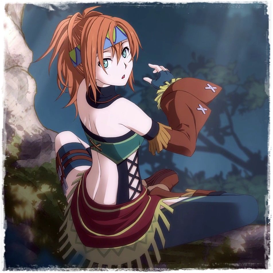 6806 イースセルセタの樹海 カーナ 　Ａ−４イラストフィルム ☆カーナ：明日は発売日よ、忘れないでね。 あー、もう…… そんな目で見