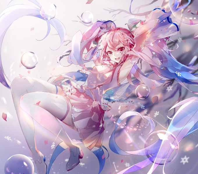 「桜ミク 雪ミク」の画像/イラスト/ファンアート(新着)