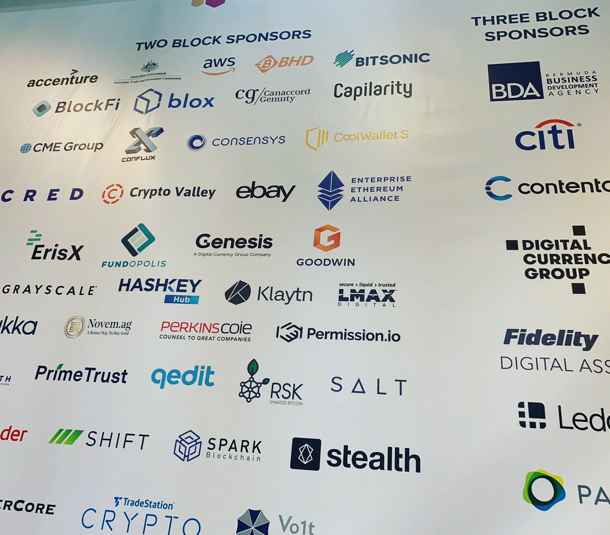 investBermuda's tweet image. In lots of good company at #Consensus2019 @coindesk #nycblockchainweek #blockchain #fintech