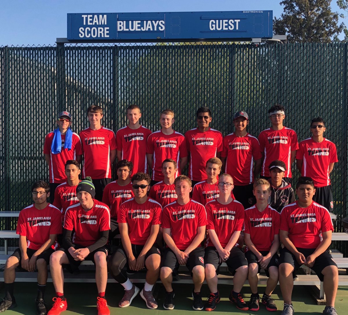 St. James Area boys tennis team wins the Big South Conference championship with a 5-2 win over Waseca.   Section play begins Thursday.