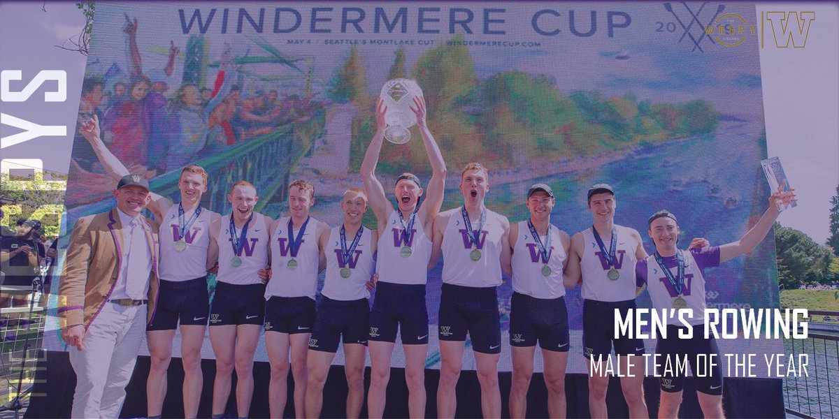 WSAAC's tweet image. Congratulations to @UW_Rowing for being the Male Team of the Year