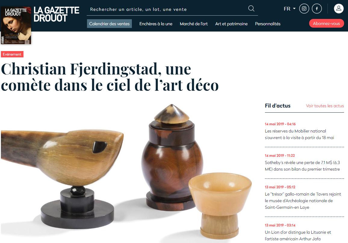 FennMathilde's tweet image. Nouvelle #GazetteDrouot, nouveau site :-) 
À découvrir depuis ce matin gazette-drouot.com
Well done @gazette_drouot