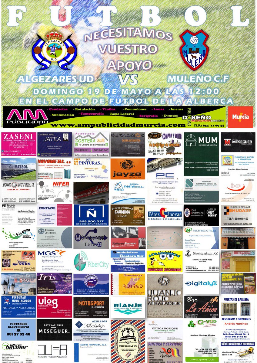 📢📢LLAMAMIENTO 📢📢
Familiares, afición, patrocinadores etc. Solo quedan 4 partidos y el de esta semana es clave ya que de ganar nos abriría las puertas del ascenso si hay victoria la próxima semana en La Tercia.
Necesitamos un penúltimo empujón para conseguir el ansiado ascenso